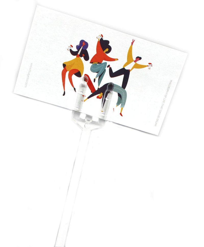 Ruiling 100pcs Plastic Floral Picks Transparent Fork Shape Head Card Holders of Gift Cards, Place Cards, Photos, Food Labels for Weddings, Birthday Parties, Events, Decorations 31cm/12inch - Image 5